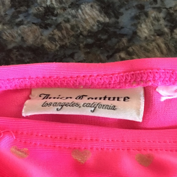 JUICY COUTURE GIRLS 2PC BATHING SUIT SIZE 8/10 - Picture 7 of 8